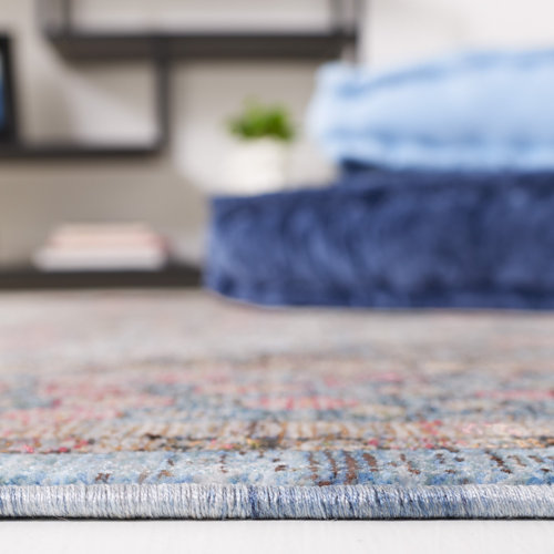 Safavieh Performance Blue / Black Rug Wayfair